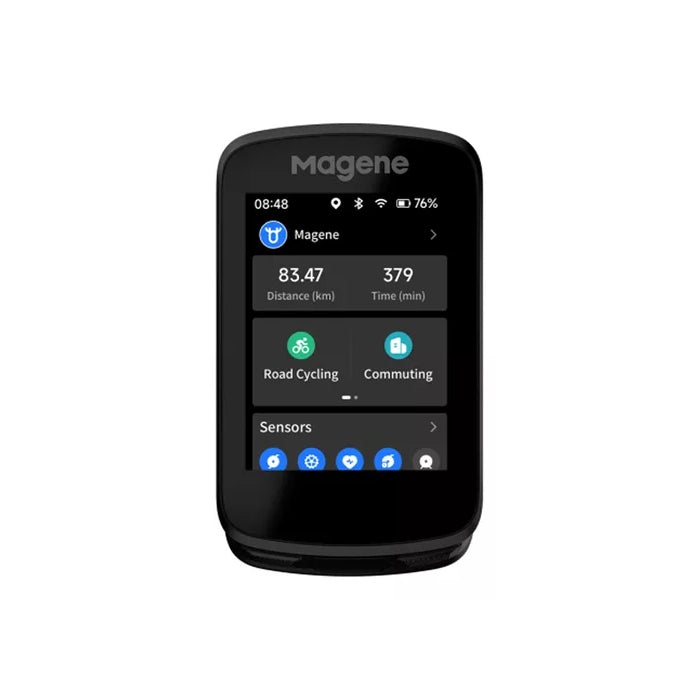 Ciclocomputadora Gps Magene C606 Smart Táctil Avant Motos Color Negro