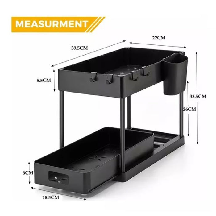 Organizador Multifuncional Baño Cocina 2 Niveles