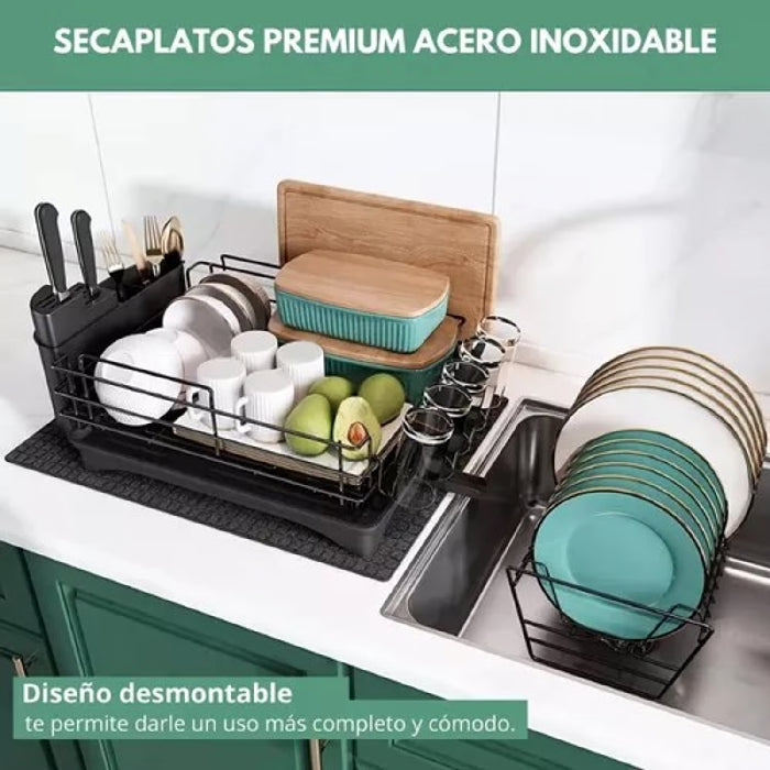 Secaplatos Escurridor 2 Niveles Desmontable Moderno