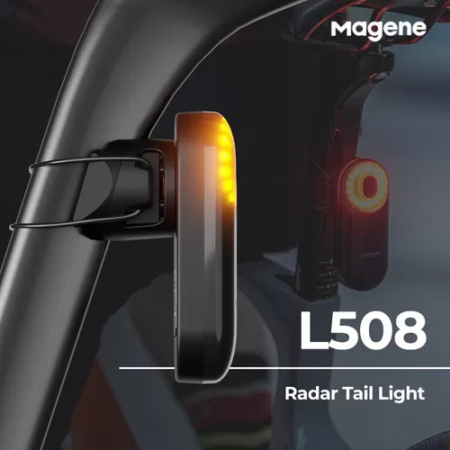 Luz Trasera Bicicleta De Radar Sensor Magene L508 Color Negro