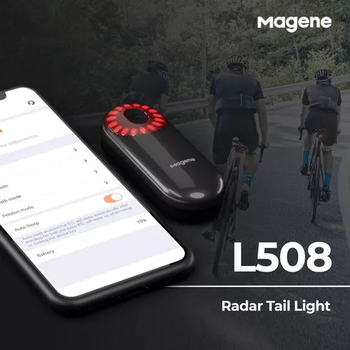 Luz Trasera Bicicleta De Radar Sensor Magene L508 Color Negro